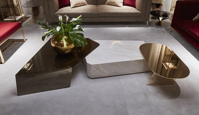 Paolo Castelli Низкий овальный журнальный столик из металла sun-id-1479859 - Вид №4