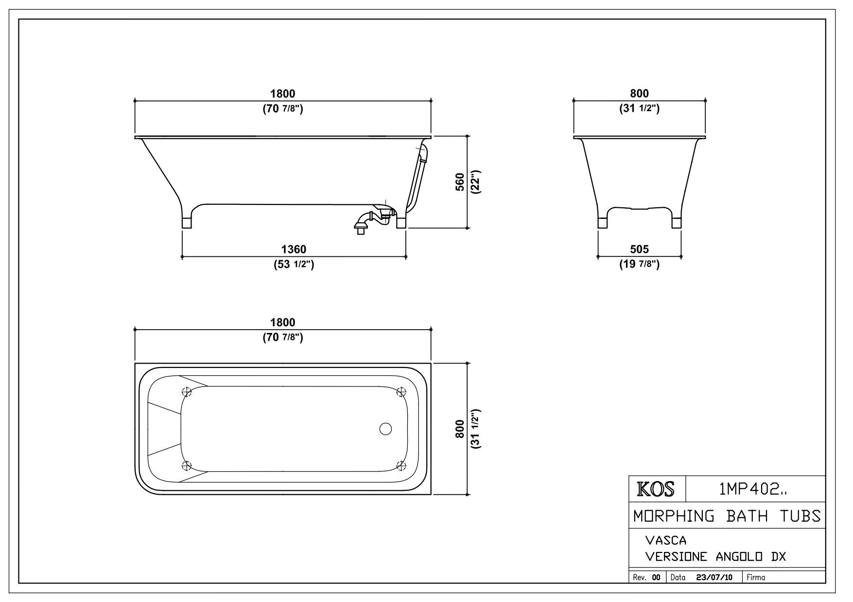 Прямоугольная ванна Zucchetti морфинг ARCH-00058812 - Вид №15