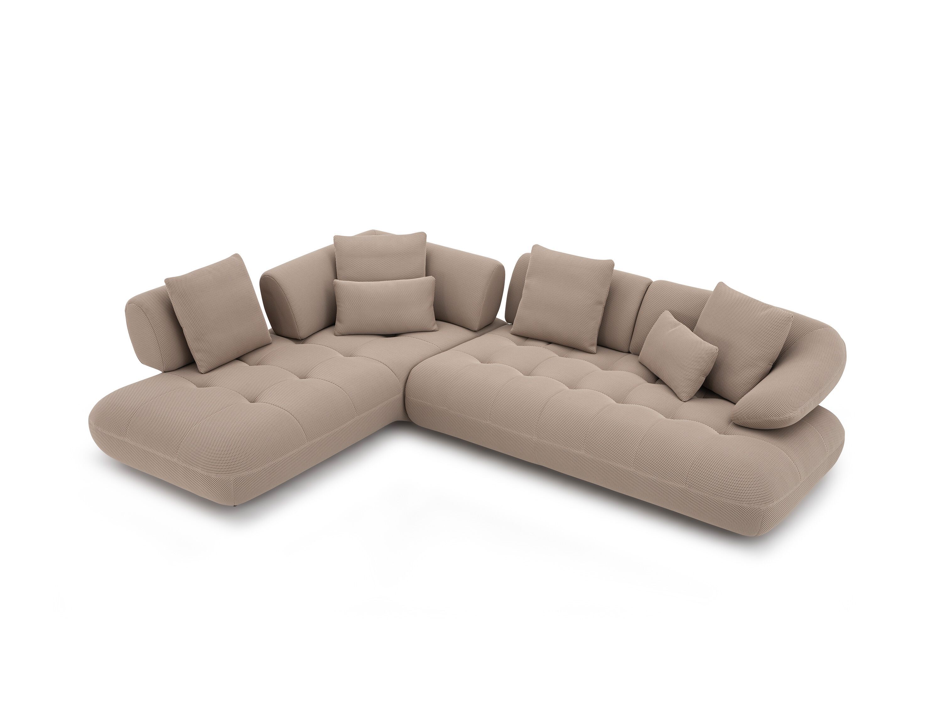 Модульный угловой диван из ткани CAMPO DE' FIORI 5290 ARCH-00105938