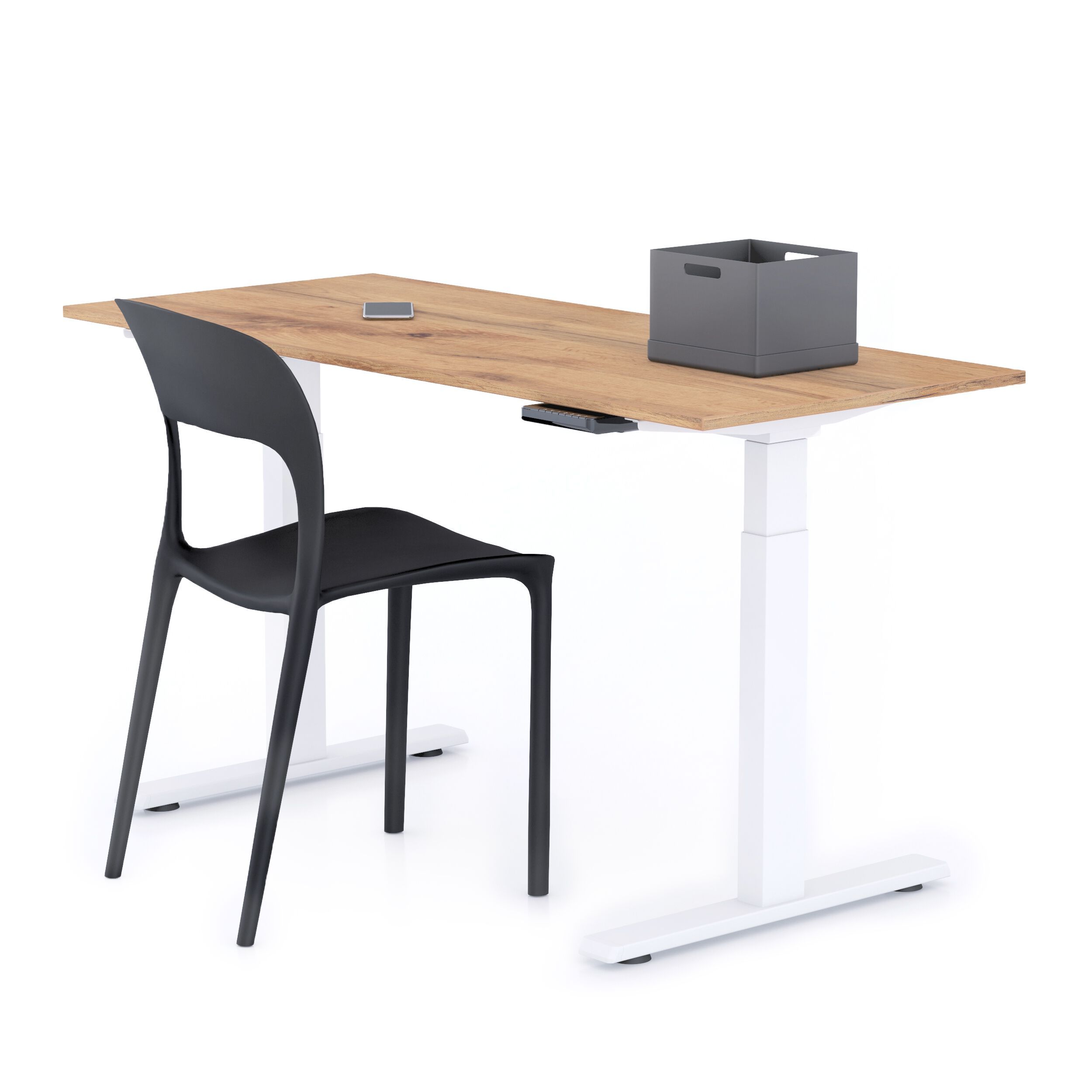 Прямоугольный стол с регулируемой высотой в меламине с электрическим движением Mobili Fiver Clara ARCH-00141252 - Вид №98