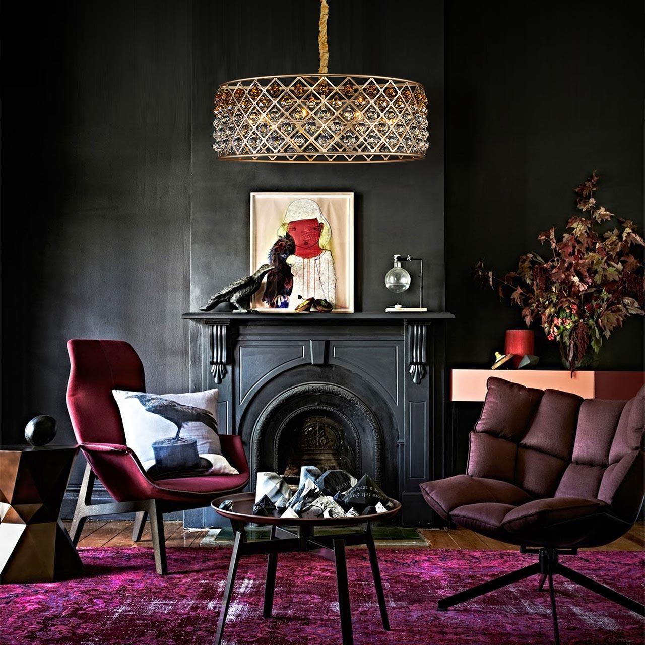 Люстра подвесная золотистая Bogates 307/9 Strotskis BOGATES ДИЗАЙНЕРСКИЕ, PERLINE 00-3887889 Золото  - Вид №1