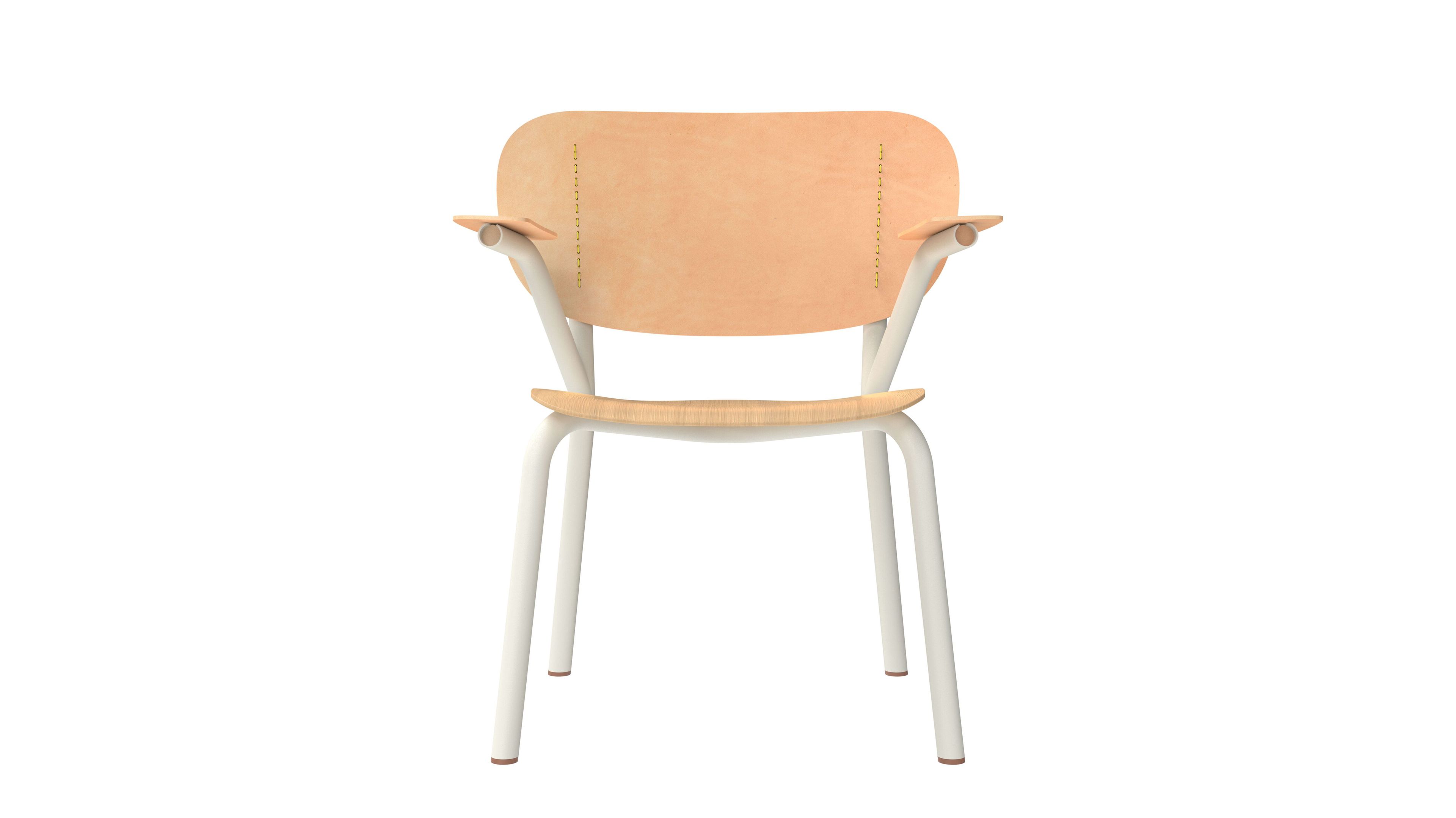 Деревянный и кожаный стул с подлокотниками FUNCTIONALS EMIL ROSI ARCH-00126468 - Вид №31