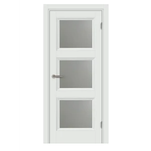Комплект двери Трилло со стеклом 60x200 см Hardflex белый с добором 200 мм