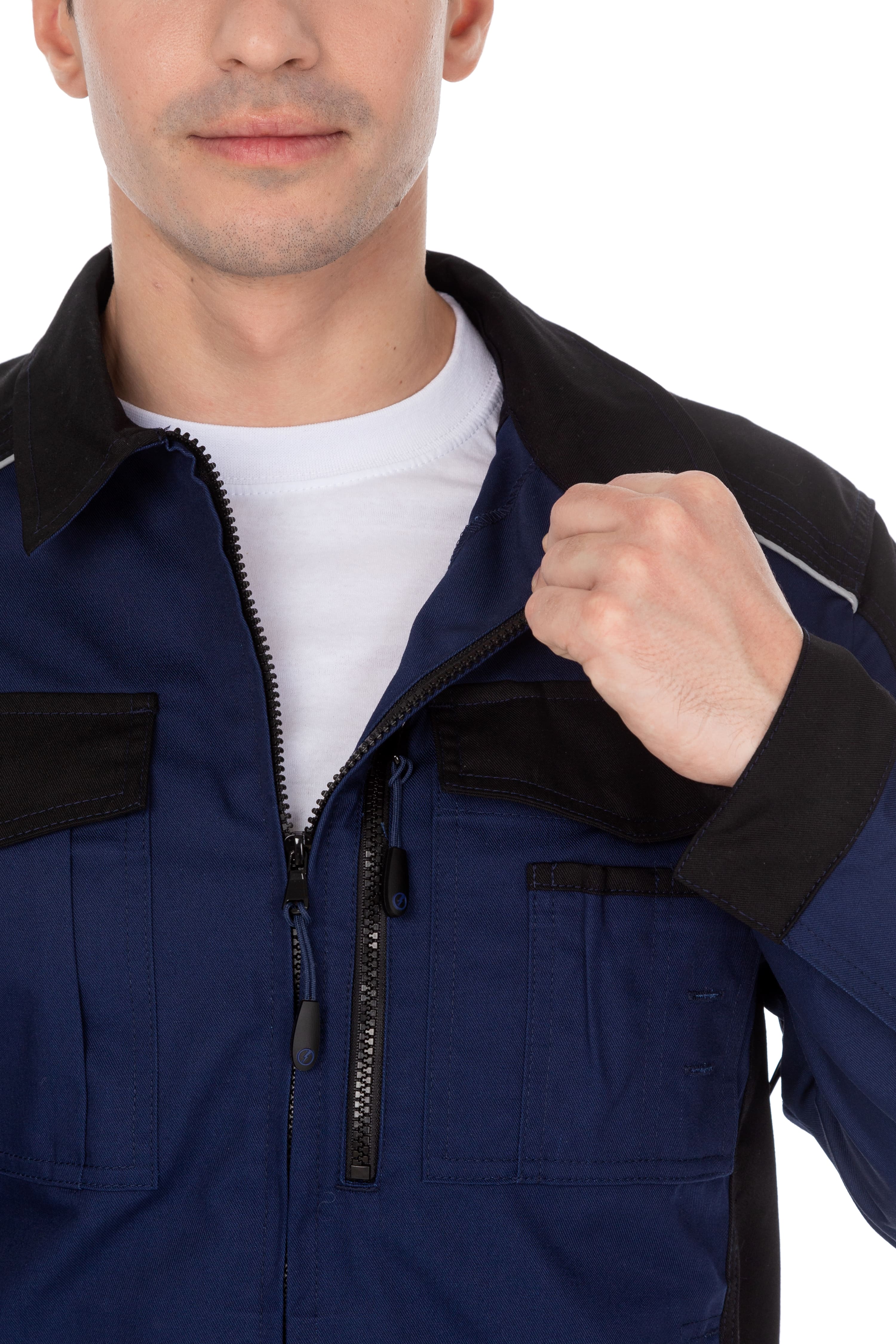 70048 Костюм  NEW темно-синий с черным STATUS  Летняя спецодежда  размер 60-62/170-176  - Вид №21