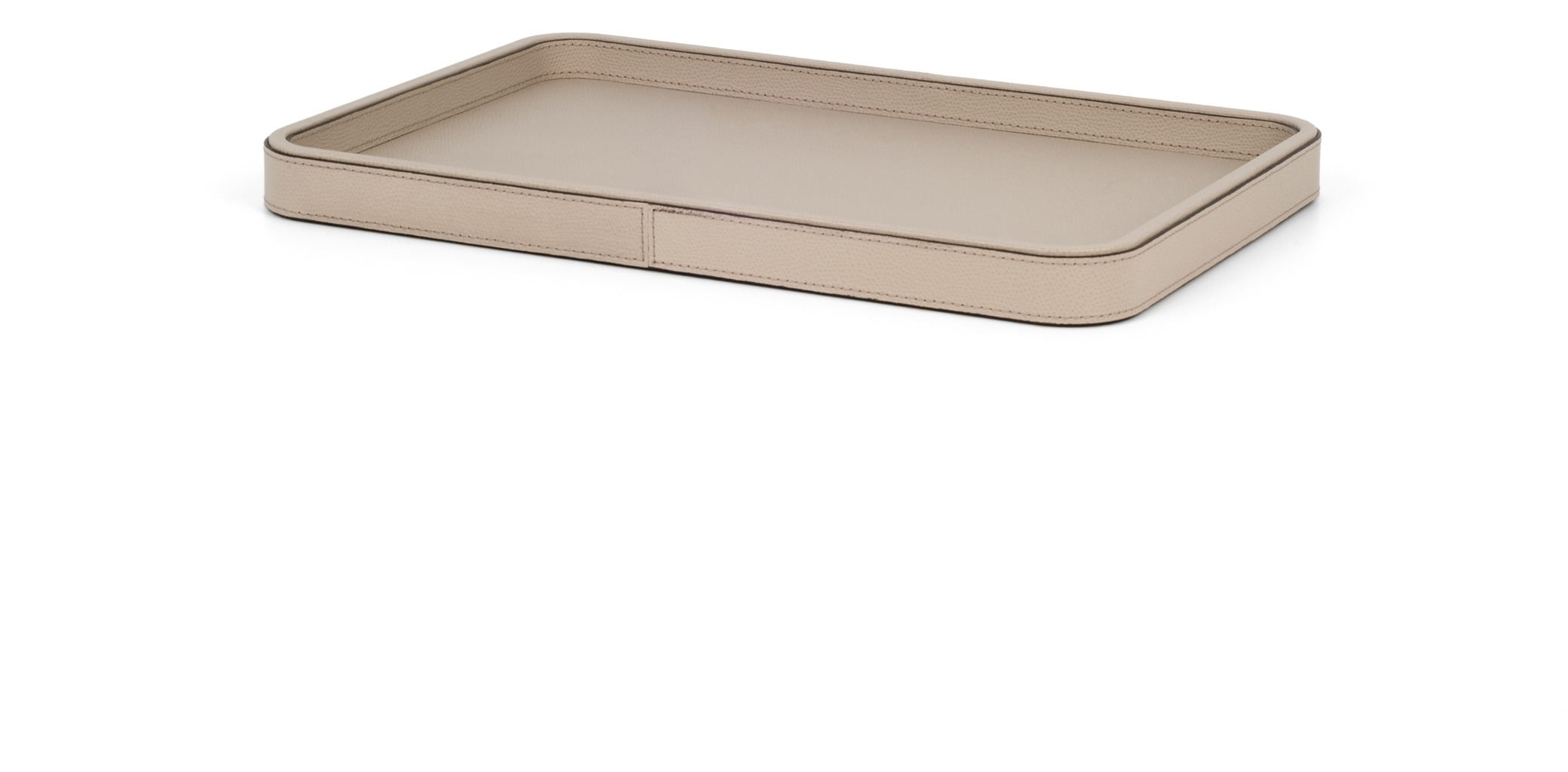 Прямоугольный поднос Jane - 50,4X37,2 см / зернистая кожа_кремовый