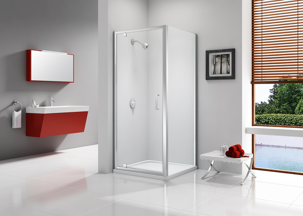 Дверь душевая для установки с боковой панелью A0306B0 Merlyn Ionic Хромированный 