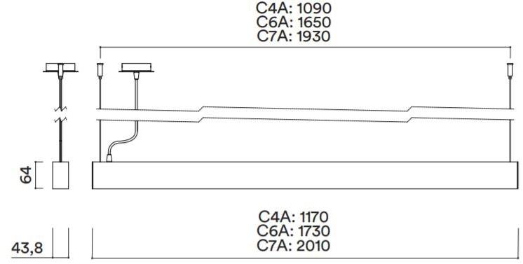 HER Светодиодный подвесной светильник из алюминия с порошковым покрытием Nit C4a / c6a / c7a - Вид №3