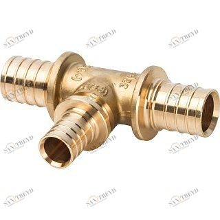 Тройник переходной 32x25x32 аксиальный для труб из сшитого полиэтилена STOUT SFA0014322532