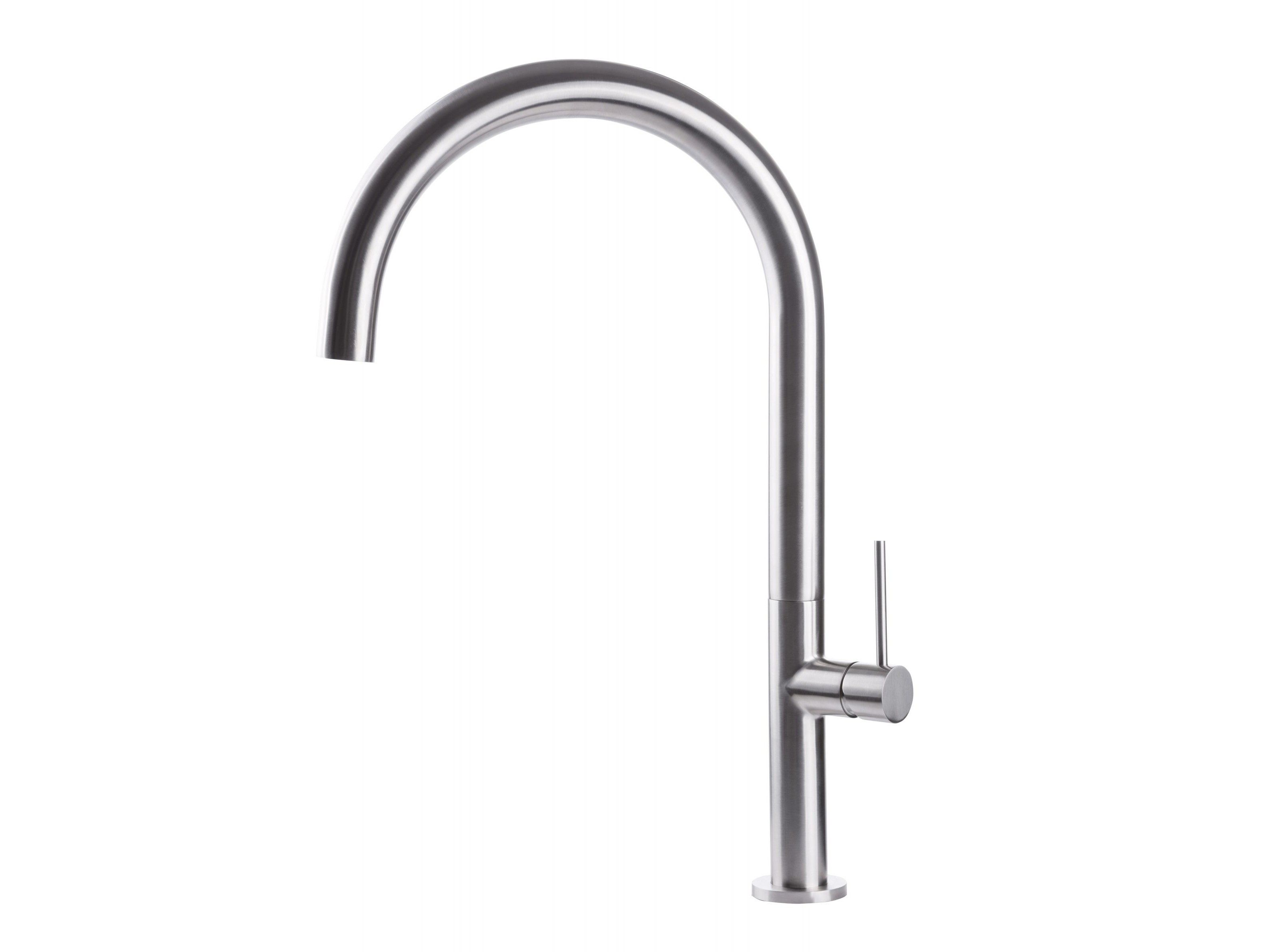 Смеситель для кухни из нержавеющей стали с поворотным изливом Tubico Kitchen River ARCH-00103252