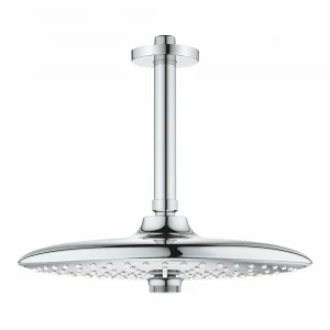 Верхний душ GROHE Euphoria 260 SmartControl с полочным душевым кронштейном 142 мм, хром (26460000)