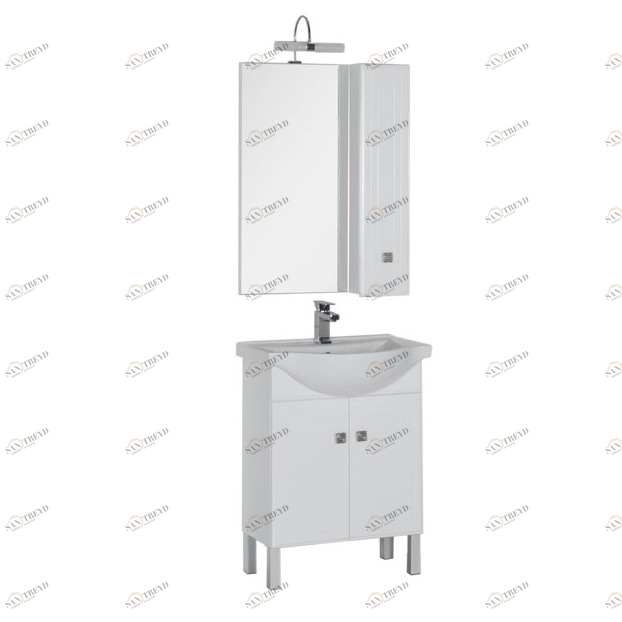 Комплект мебели Aquanet Стайл 65 белый (2 дверцы) 00161297