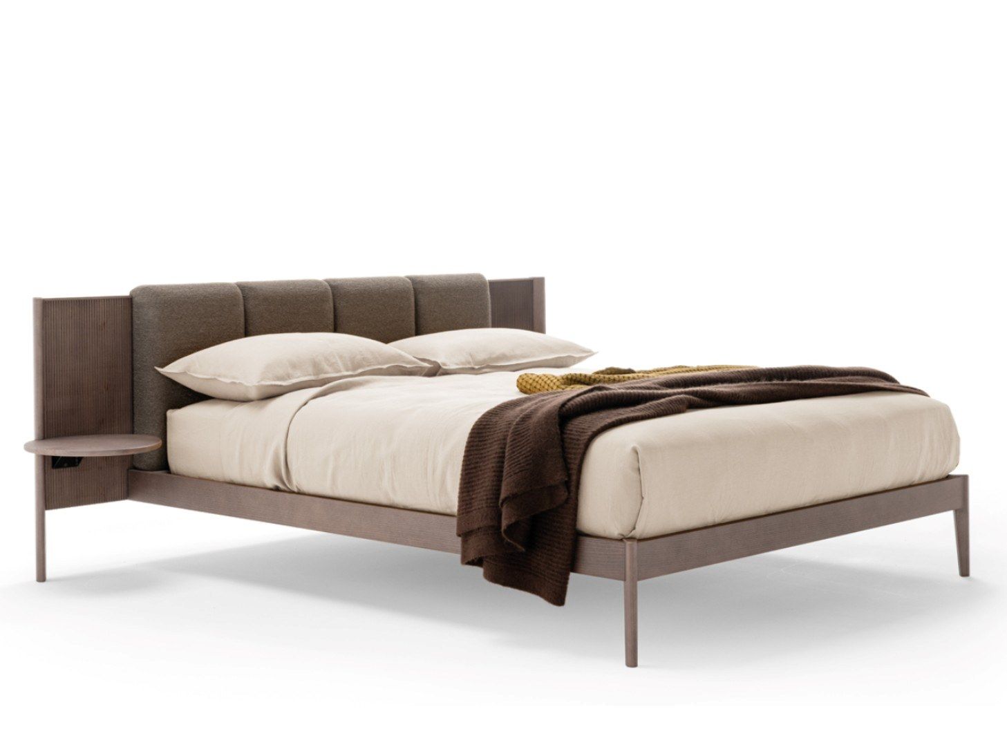 Деревянная двуспальная кровать со встроенными тумбочками Dall'Agnese MILLERIGHE ARCH-00144505