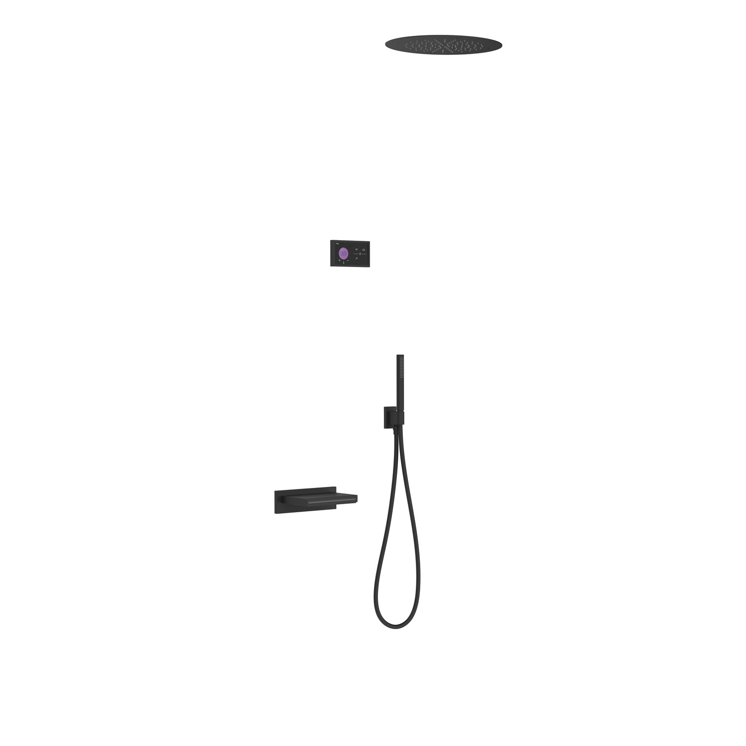 SHOWER TECHNOLOGY 3-ходовой встраиваемый электронный термостатический смеситель Shower Technology Blue Edition, набор для ванны и душа-09288320 нм TRES Electronic 09288320NM