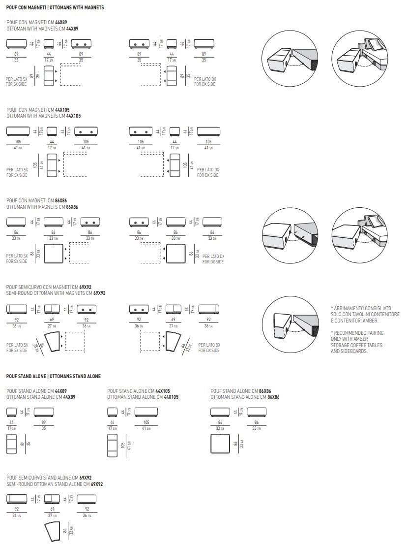 Модульный тканевый диван Minotti DANIELS ARCH-00025721 - Вид №5