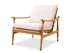 Тканевое садовое кресло с подлокотниками