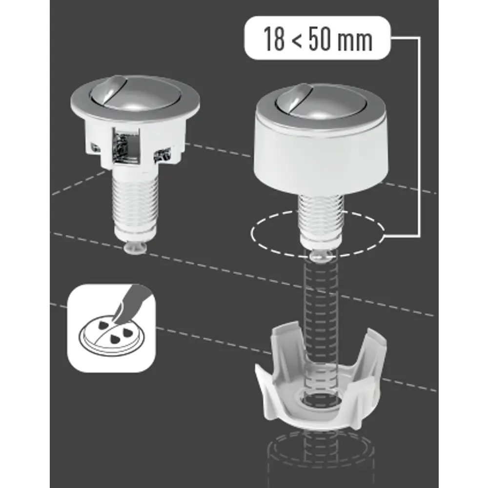 Equation - Двойная кнопка смыва для унитаза с экономным расходом 82269878 STLM-0805501 - Вид №4