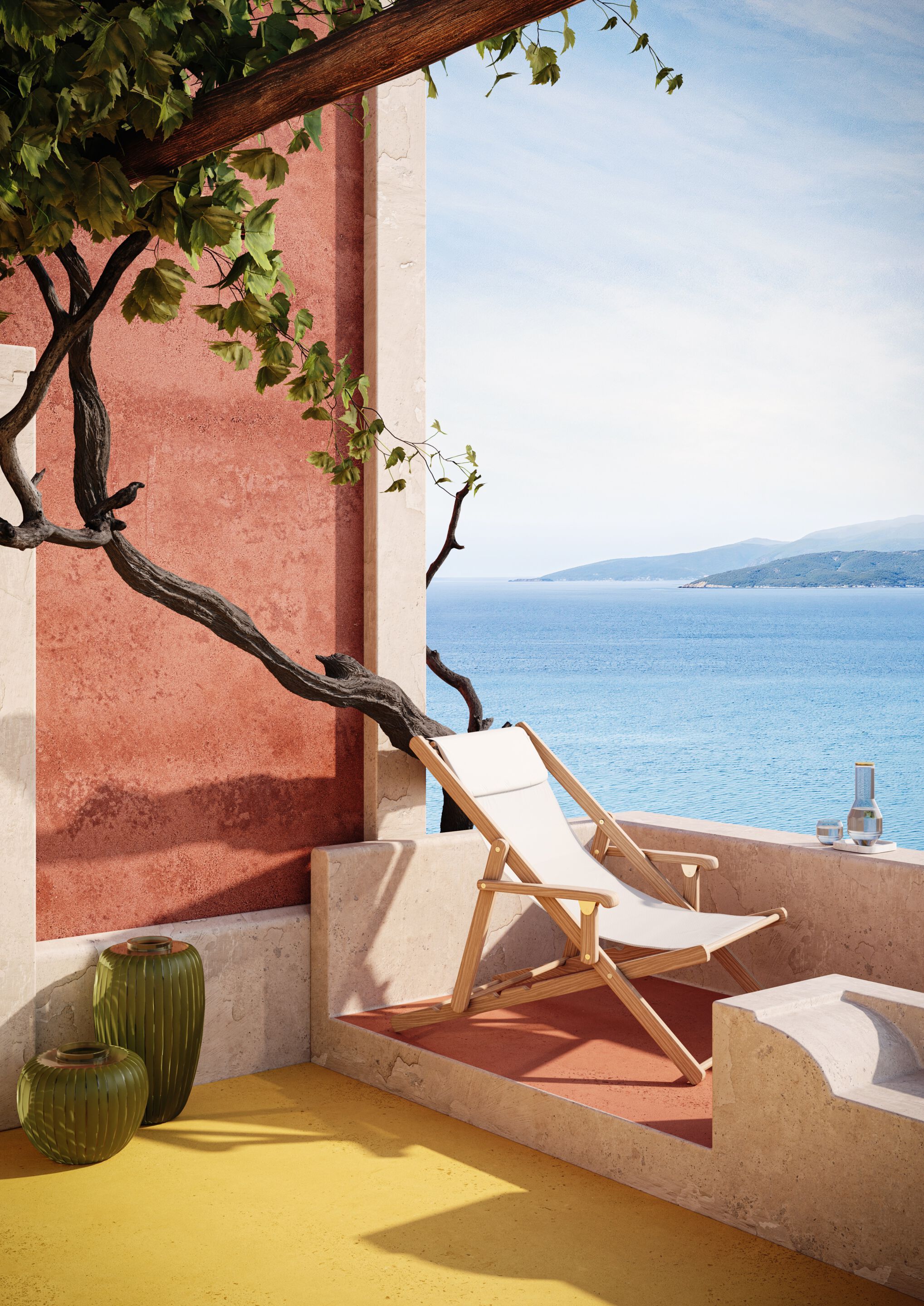 Складной стул из тикового дерева с подлокотниками Unopiù CLIO ARCH-00120686 - Вид №4