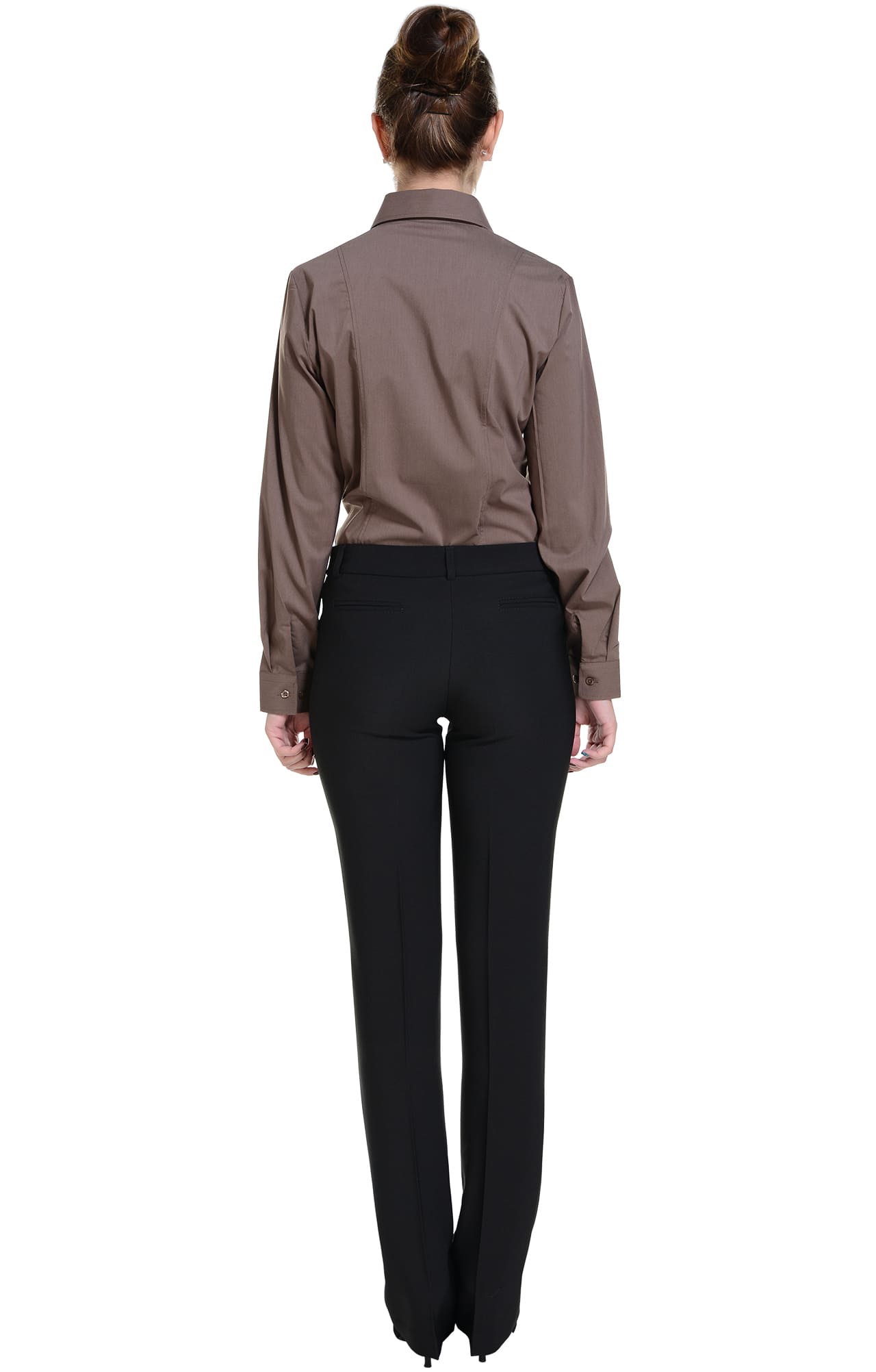 62513 Рубашка женская  chocolate El-Risto  Корпоративная одежда  размер 48 (XL)  - Вид №7