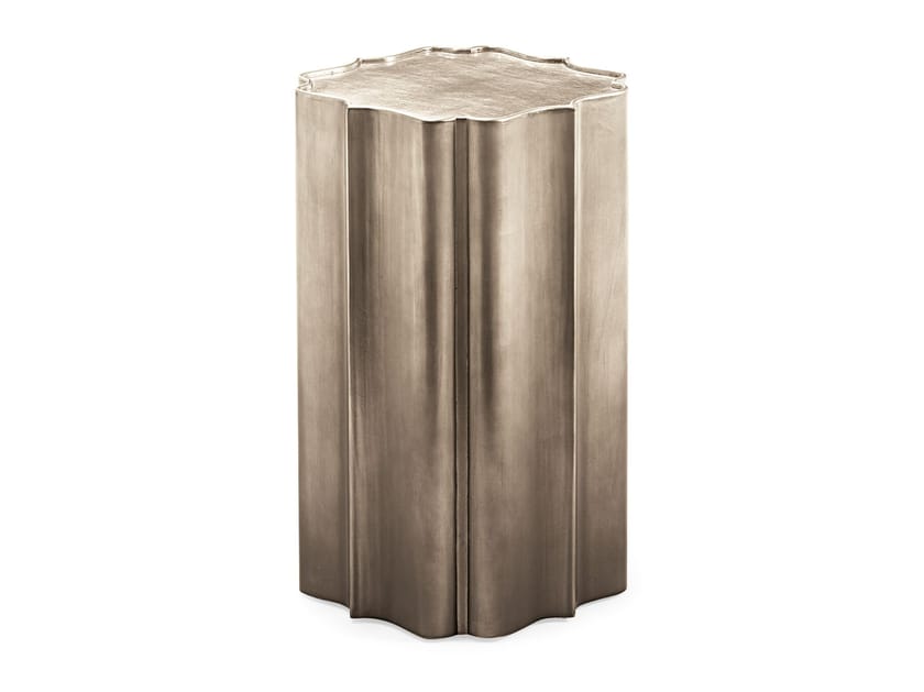 Высокий квадратный журнальный столик с подносом Caracole GOLD IS UP ARCH-00128285