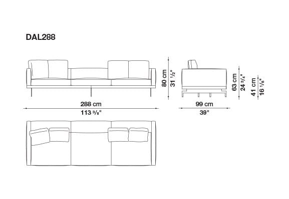 3-местный тканевый диван B&B Italia док ARCH-00033457 - Вид №37