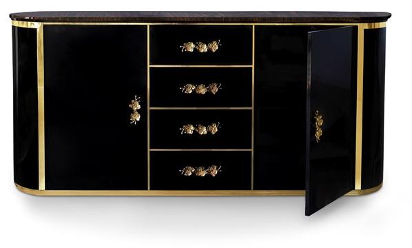 KOKET Лакированный комод из фанерованной древесины Orchidea sun-id-1404775 - Вид №2