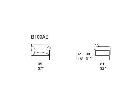 Съемное садовое кресло из ткани Paola Lenti Kabà ARCH-00130384 - Вид №5