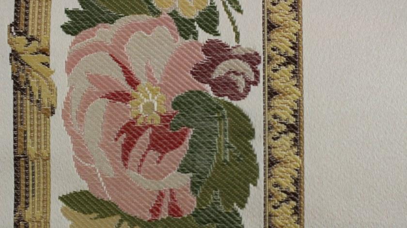 LELIEVRE Вышитая шелковая ткань с цветочными мотивами Exception sun-id-1452529 - Вид №1
