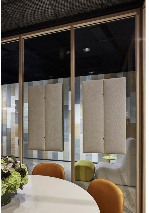 Slalom Акустическая стеновая панель из огнестойкого полиэфирного волокна Ecorange sun-id-1345068 - Вид №4