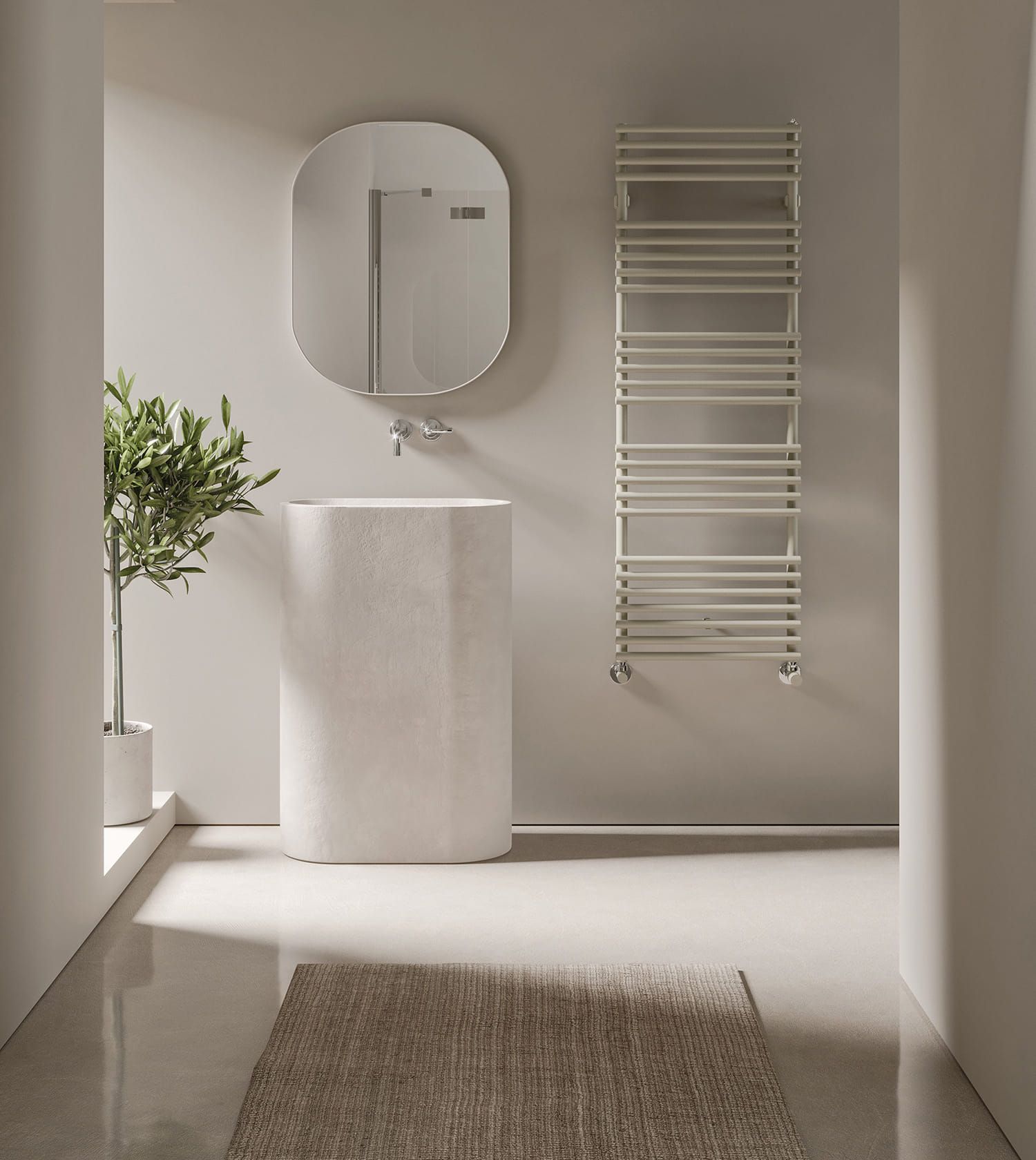 Стальной радиатор для ванной комнаты Irsap KART ARCH-00122516 - Вид №2