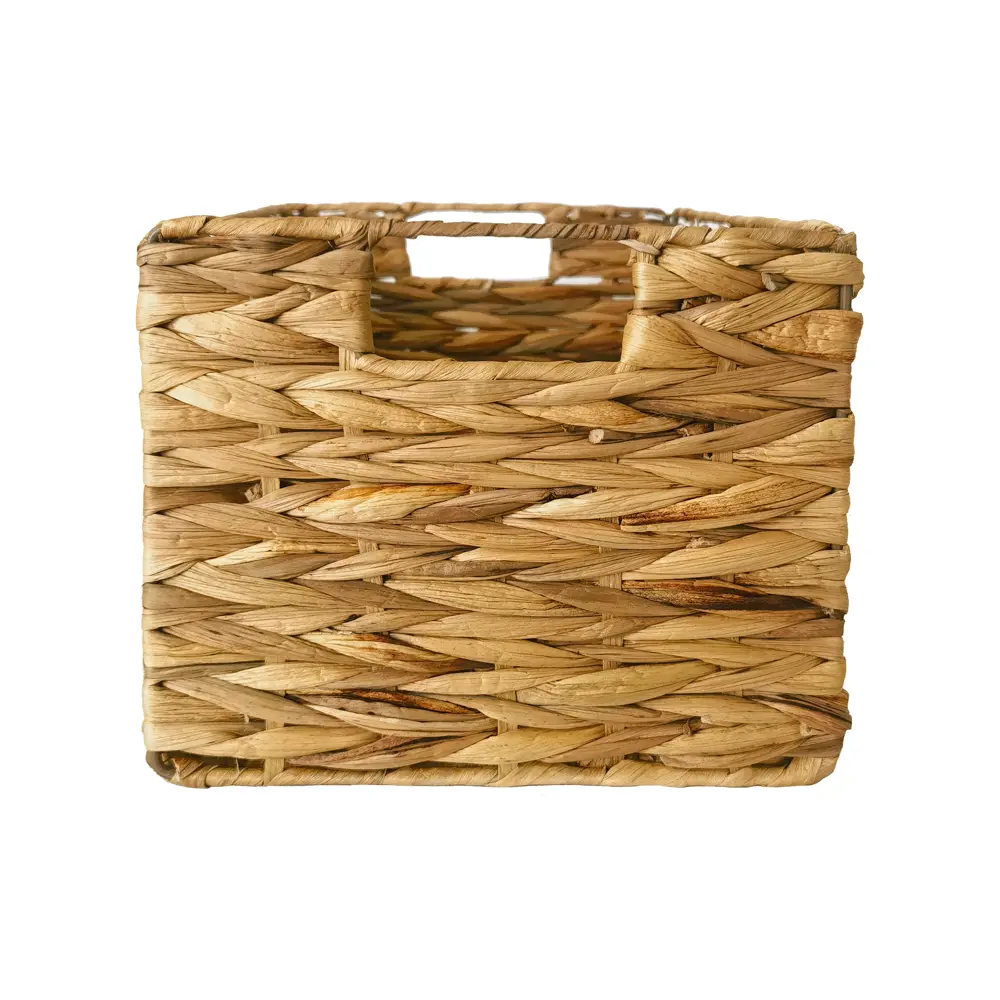 SPACEO Корзина для хранения из водяного гиацинта в бежевых тонах 89344364 Kub STLM-1081795 - Вид №1