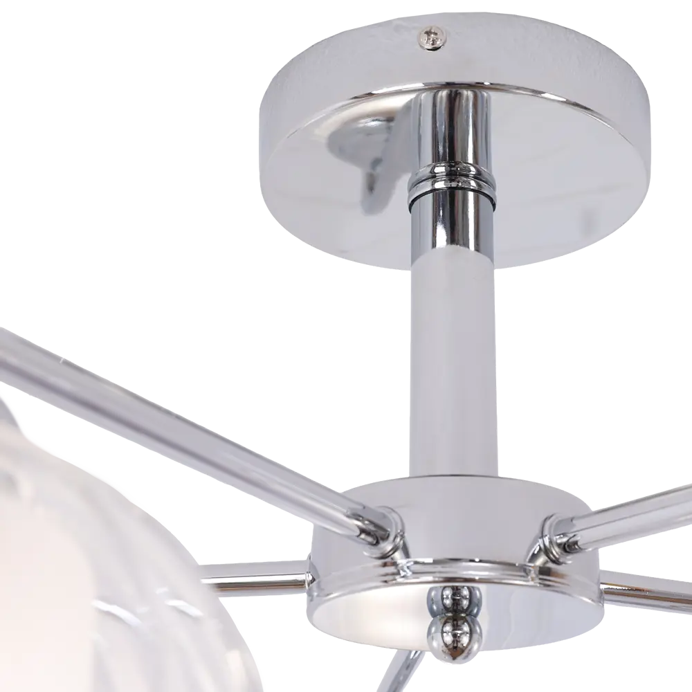 Люстра SCHAFFNER Divo 4410 - неоклассическая пятирожковая с хромированной штангой 89426417 STLM-1571461 - Вид №4