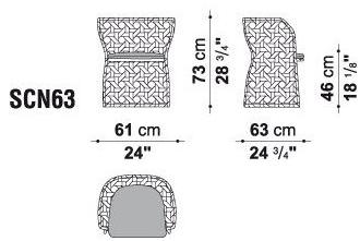 B&B Italia Outdoor Садовый стул из полиэтилена с подлокотниками Canasta sun-id-1346334 - Вид №2