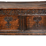 SOR27427 Ранний дубовый резной сундук ijlbrown  - Вид №6