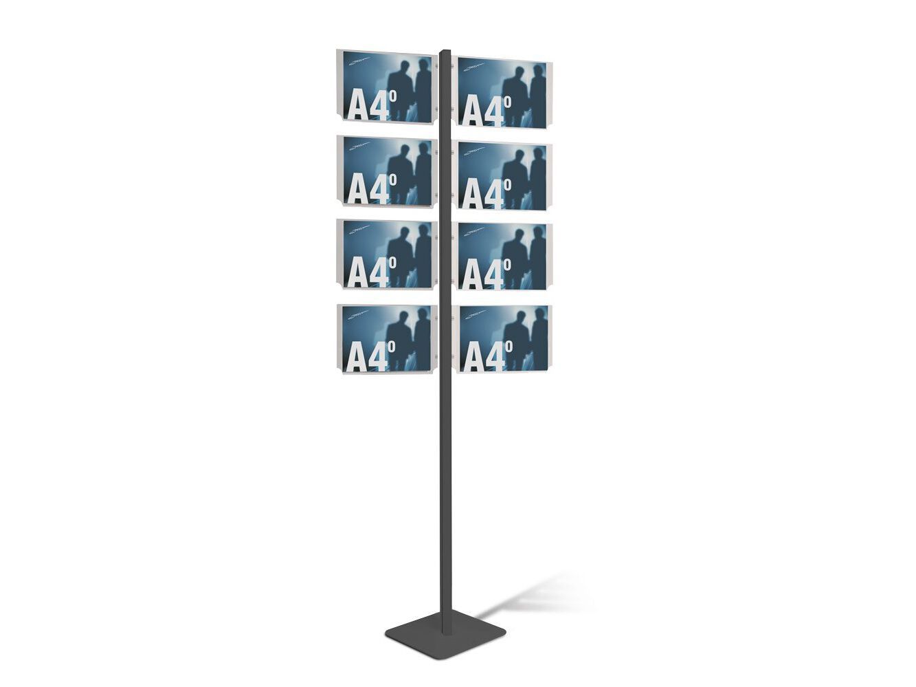 Двухсторонняя алюминиевая напольная витрина для брошюр STUDIO T InUno ARCH-00099707 - Вид №5