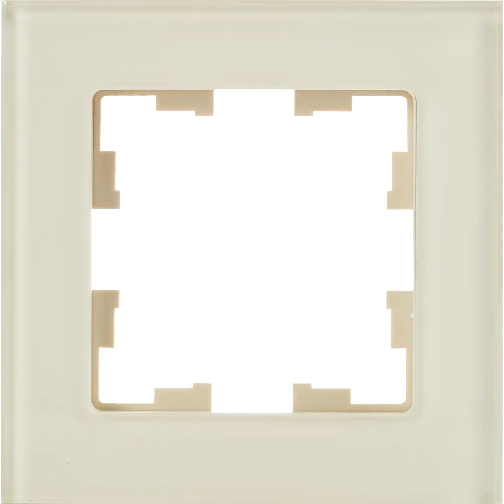 Рамка для розеток и выключателей IEK Brite 1 пост цвет ванильный STLM-2108009