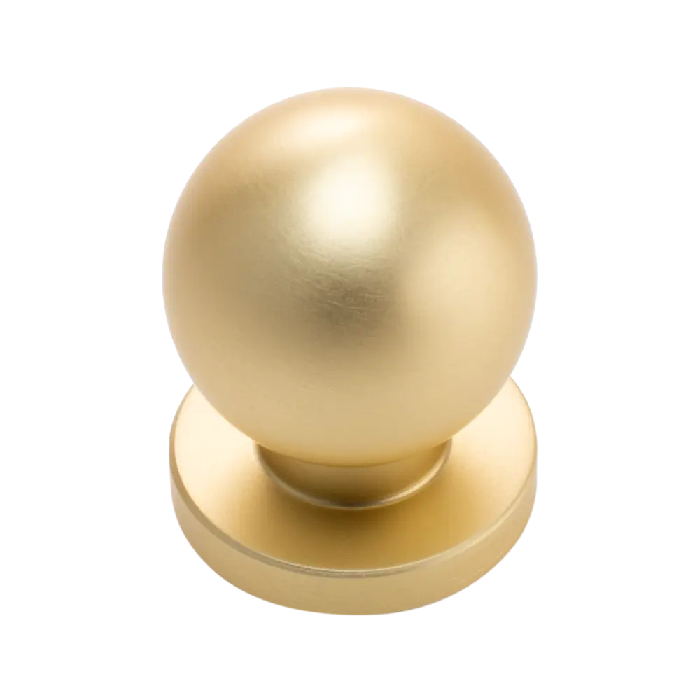 Мебельная ручка-кнопка Edson 22501 25 мм золотая 89443249 STLM-2131291  - Вид №1
