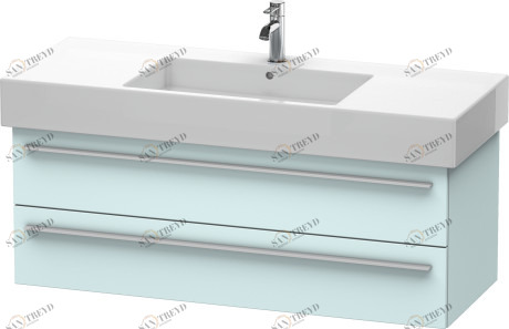 XL635400909 X-Large Тумбочка подвесная Светло-голубой матовый декор Duravit