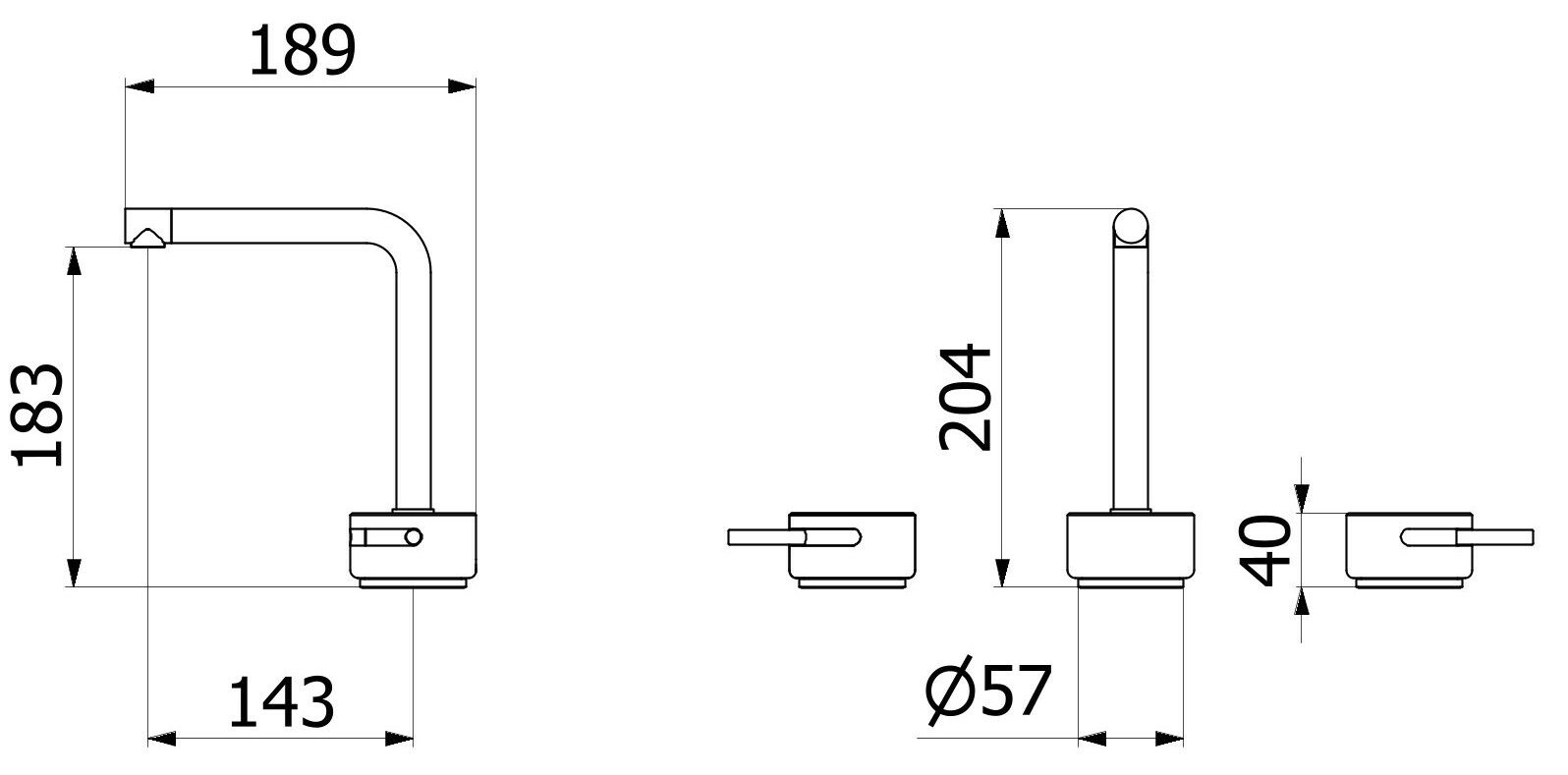 Смеситель для раковины с 3 отверстиями для мраморной столешницы IB мрамор + мрамор Elle ARCH-00055279 - Вид №19