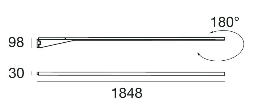 Регулируемая розетка из алюминия и ПММА Stilnovo Xilema ARCH-00146891 - Вид №3