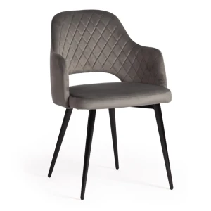 91517383 Комплект кресел 4 шт Tetchair Valkyria 55x80x55 см ткань цвет серый STLM-1545416