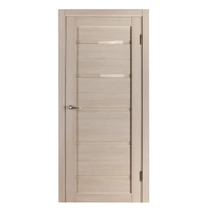 Дверь межкомнатная остеклённая с замком и петлями в комплекте Калипсо 90x200 см, Hardflex, цвет ясень бора