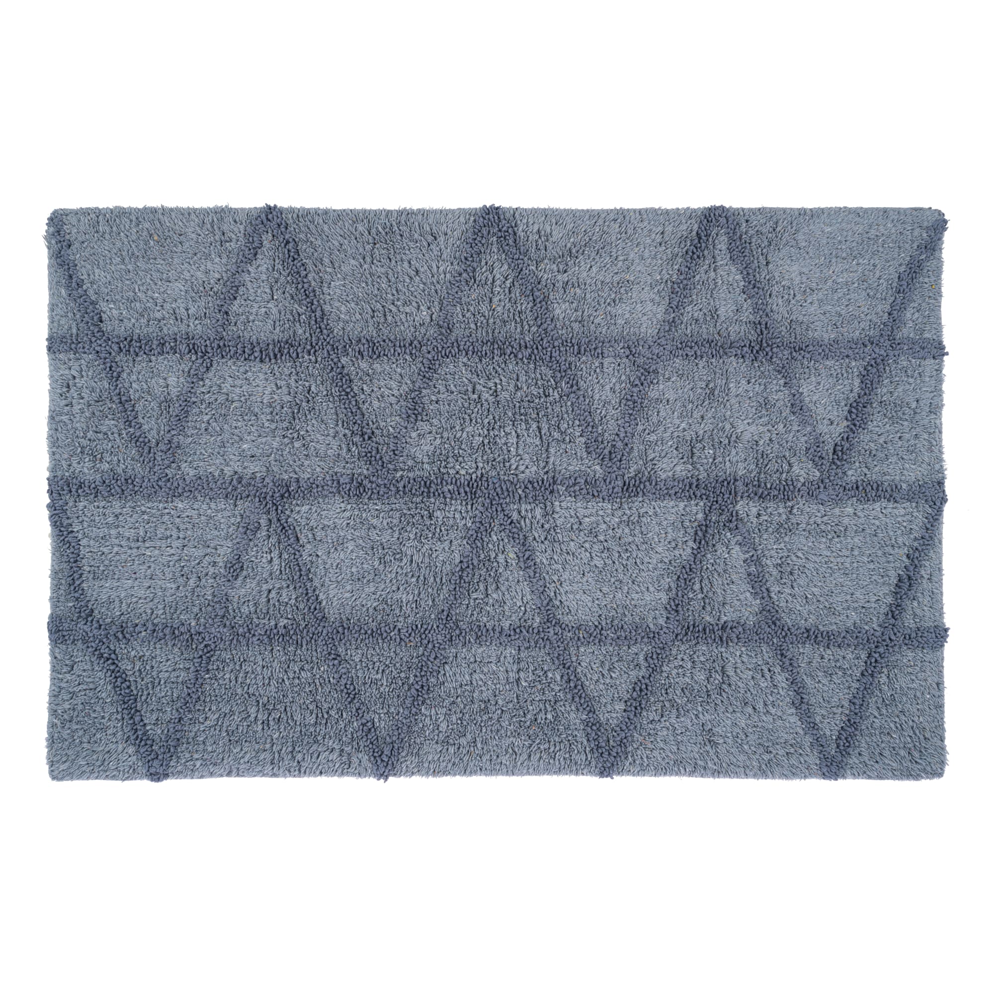 85200135 Коврик для ванной комнаты Loft 80х50 см хлопок цвет серый нет Santreyd 