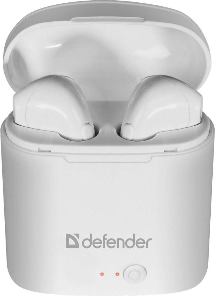 63630 беспроводная гарнитура twins 630 белый,tws, bluetooth Defender Santreyd  - Вид №1