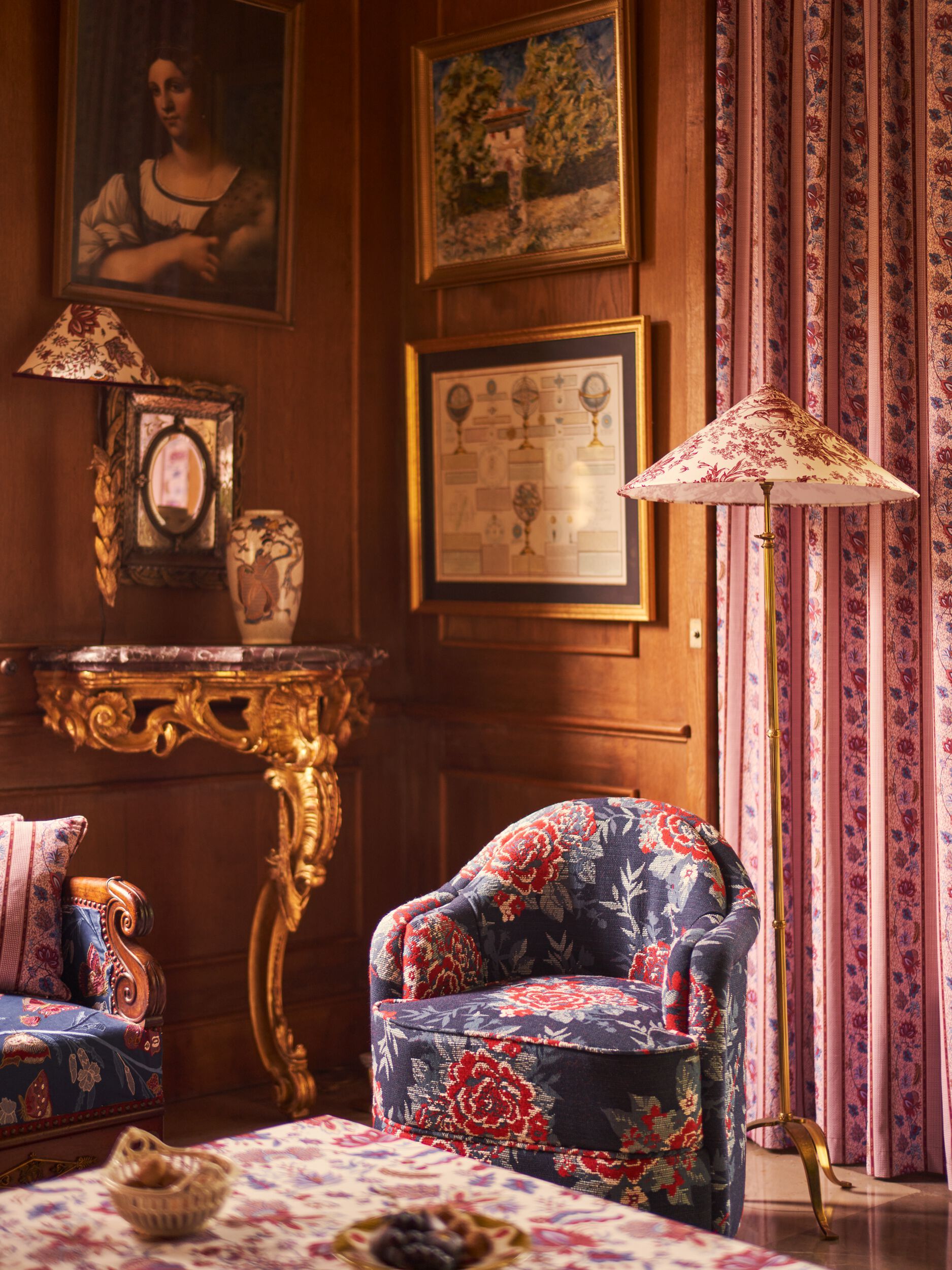 Хлопчатобумажная ткань с цветочным рисунком LELIEVRE Quenin-Belle Époque ARCH-00055227 - Вид №8