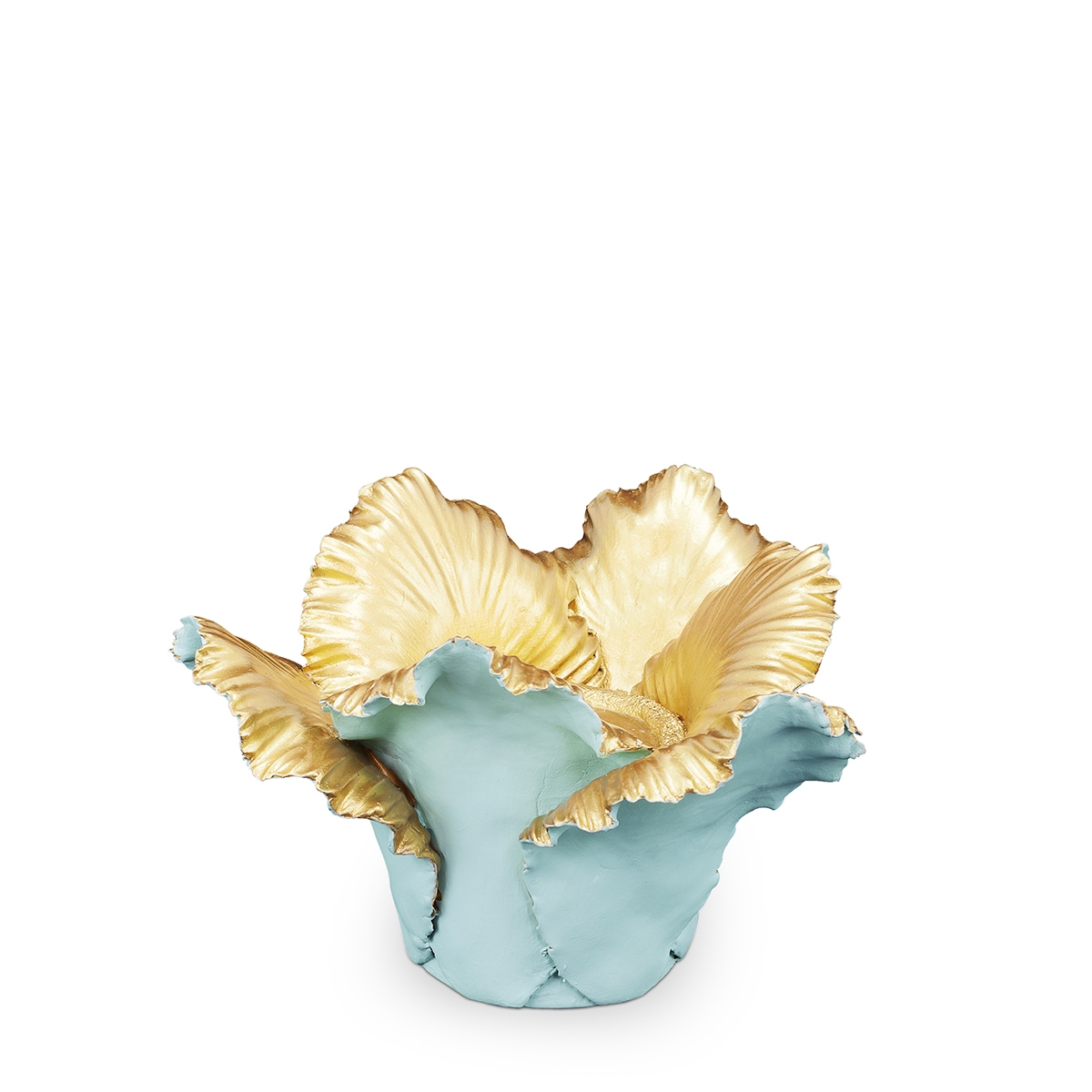 300051,18 ABHIKA ПОДСВЕЧНИК ТЮЛЬПАН WHITE/GOLD 300051.18 - Вид №1