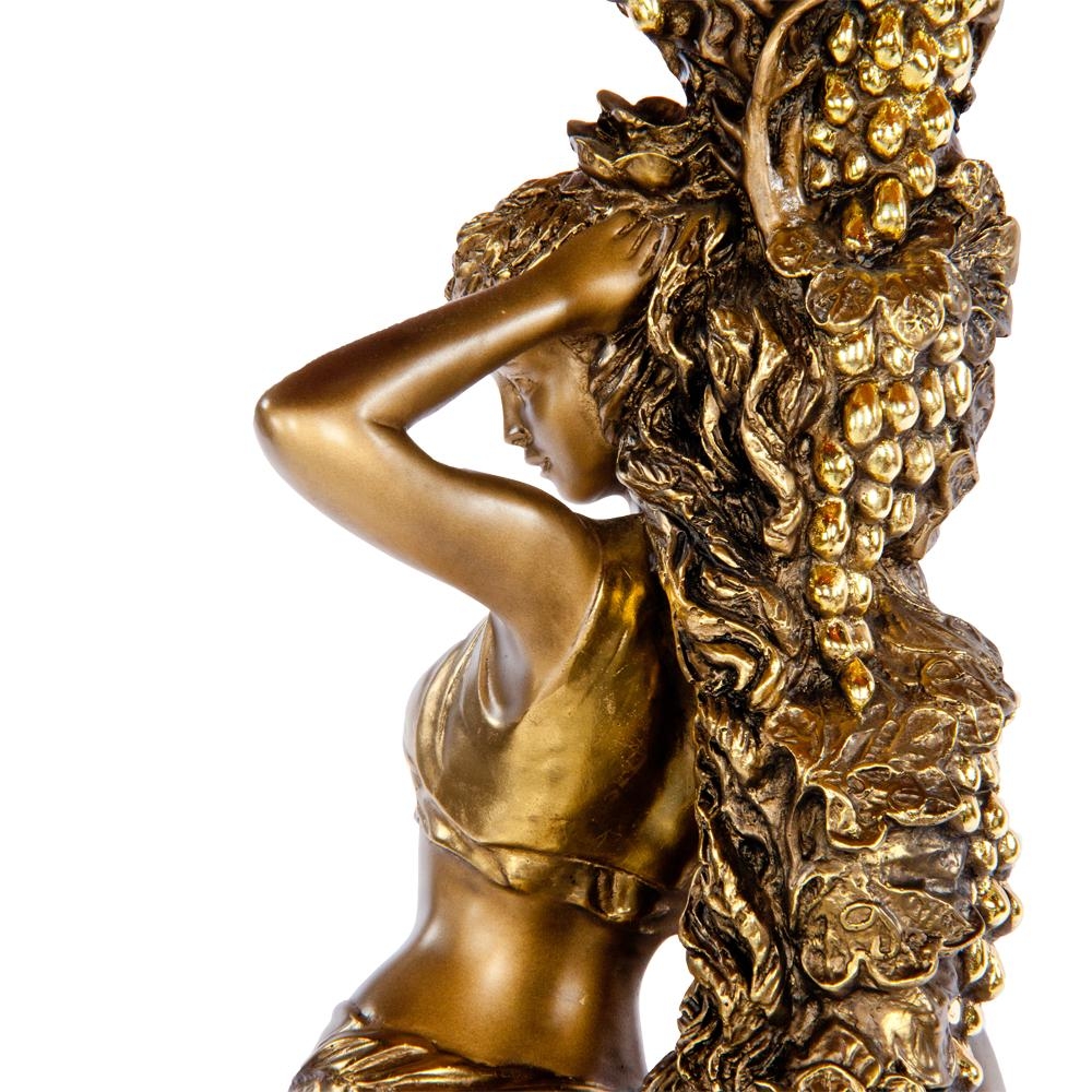 13055,11486 Подставка декоративная Девушка с кувшином Бронза BOGACHO 4627138200339, 4627138232316 - Вид №7