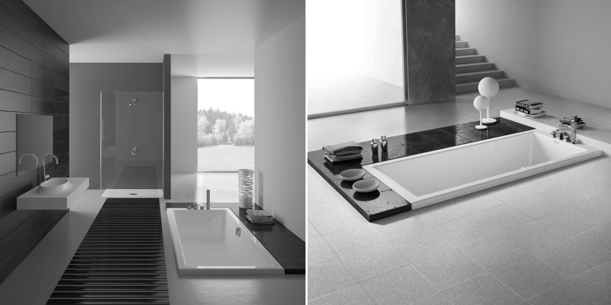 Ванна с наддувом без панелей Moove Blower 170х70 9B50-05615 Dx Jacuzzi 9B5005615DX - Вид №3