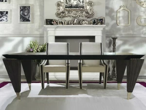 Turri Прямоугольный стол из лакированного дерева Orion