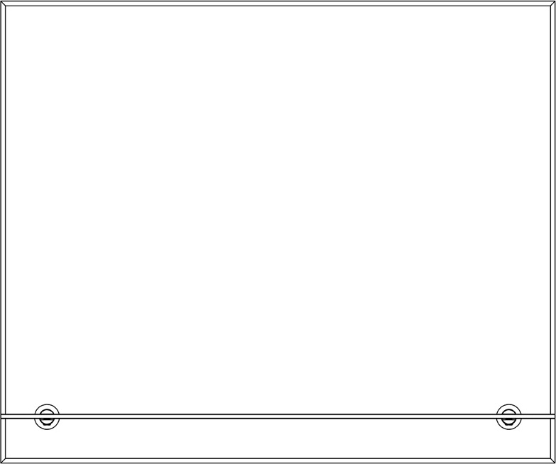 BY 0514 Зеркало с фацетом 5 mm и полочкой 60 cm EVOFORM Attractive - Вид №1