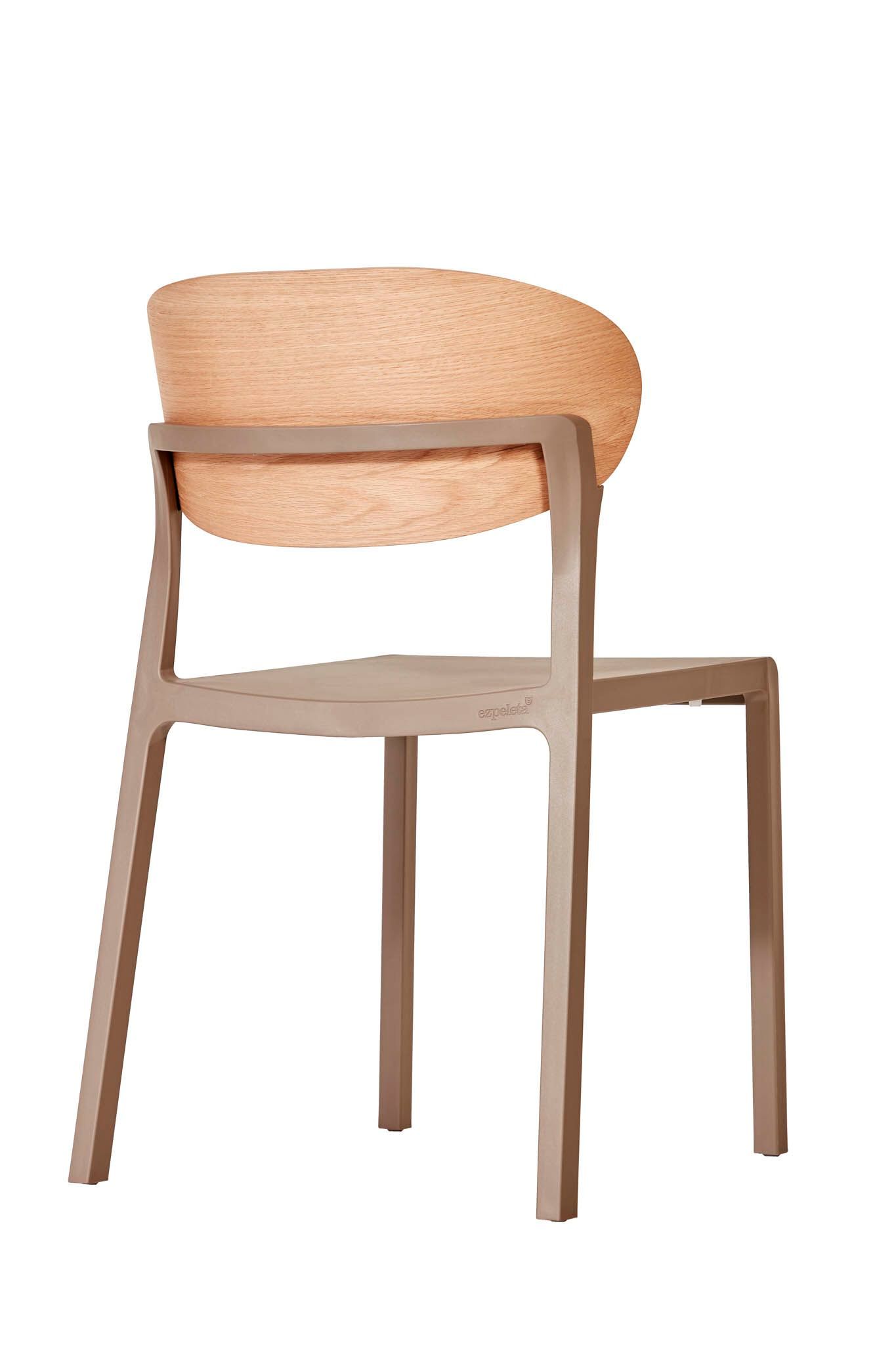 Садовый стул из полипропилена с деревянной спинкой Ezpeleta BAKE WOOD ARCH-00073360 - Вид №15